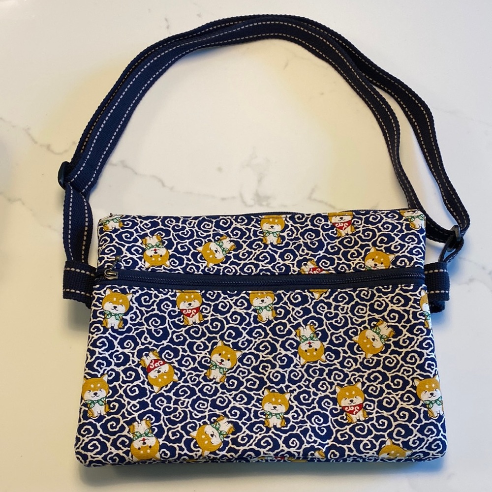 New cloth purse and wallet with shiba enu puppies